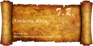 Turóczy Rita névjegykártya